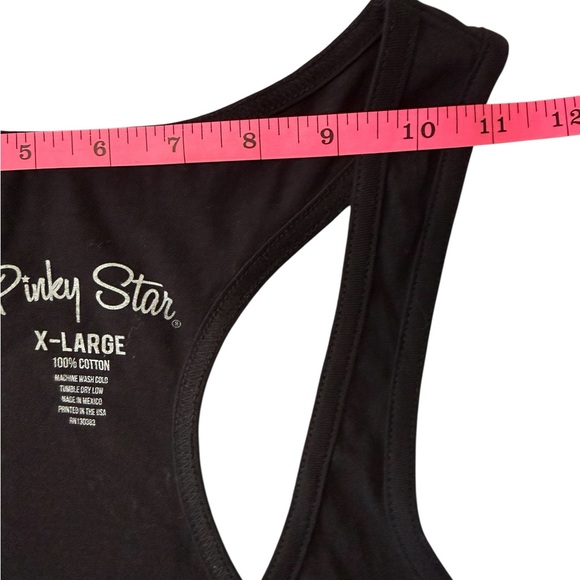 NWT CHARM SCHOOL REJECTS LONG BODY RACERBACK TANK RED AND BLACK SIZES S, L & XL - Picture 6 of 9